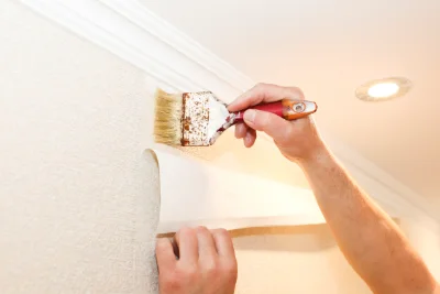 Pose de papier peint à Ommoy — revêtements muraux et toiles de verre